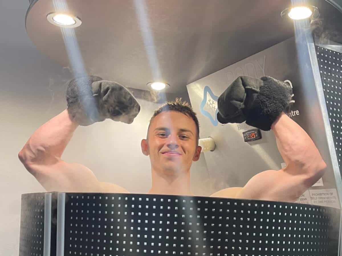 Athlete Doing Cryotherapy