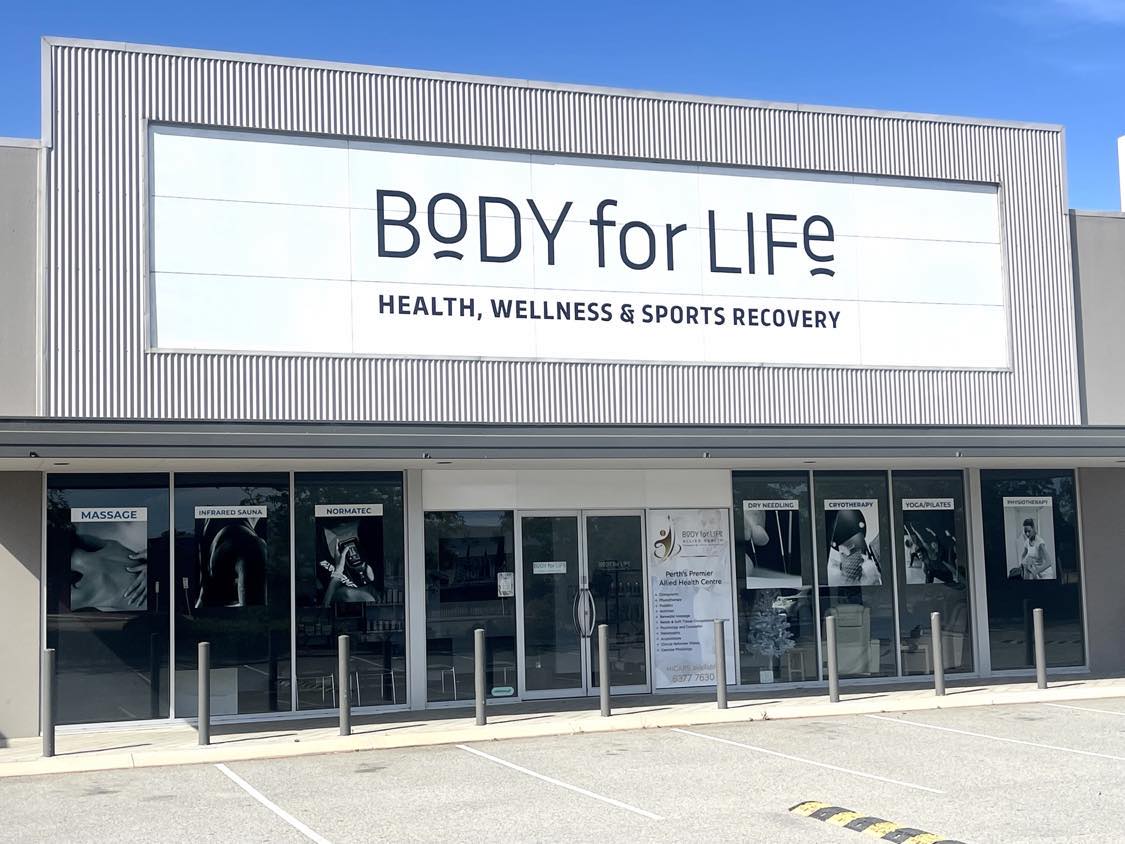 Body for Life Health, Wellness and Sports Recovery building from outside